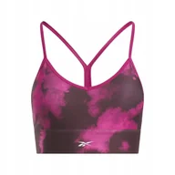 Biustonosze - Reebok stanik biustonosz sportowy damski różowy rozmiar L wkładki - miniaturka - grafika 1