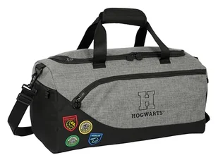 HARRY POTTER HOUSE OF CHAMPIONS - torba sportowa, plecak, idealna dla dzieci w różnym wieku, wygodna i wszechstronna, jakość i wytrzymałość, 50 x 25 x 25 cm, kolor melanżowy szary/czarny, - Torebki damskie - miniaturka - grafika 1