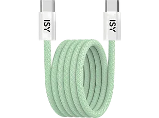 Kabel USB typ C ISY IUC-5400-GR 1m Magnetyczny Zielony - Kable - miniaturka - grafika 1