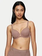 Biustonosze - Triumph Biustonosz z fiszbiną Wild Rose Sensation 10205990 Brązowy - miniaturka - grafika 1