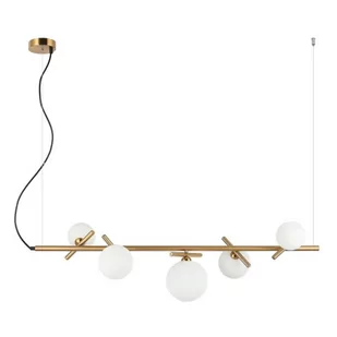 Reverso lampa wisząca 5-punktowa mosiądz PND-5622-5-BRO-W - Lampy sufitowe - miniaturka - grafika 1