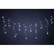 Oświetlenie świąteczne - Kurtyna świetlna gwiazdki 60LED zimny biały - miniaturka - grafika 1