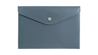 Teczki i skoroszyty - Teczka kopertowa koperta na zatrzask A5 PP szara soft touch BIURFOL - miniaturka - grafika 1