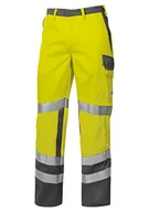 Spodnie męskie - BP 1790-555-81-54n spodnie ogrodniczki, szelki ze stretchem z mocowaniami na klips, mieszanka materiału 295,00 g/m², czerwony/czarny, 54n - miniaturka - grafika 1