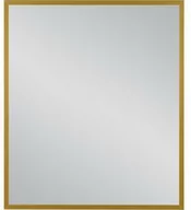 Lustra - Lustro łazienkowe w złotej ramie aluminiowej 70x80cm - miniaturka - grafika 1