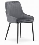 Krzesła - Krzesło tapicerowane szary welur MONZA 3568 / 4 sztuki - miniaturka - grafika 1
