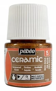 PEBEO FARBY DO CERAMIKI 45ML RICH GOLD - Farby i media malarskie - miniaturka - grafika 1
