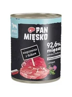 Mokra karma dla psów - Pan Mięsko Wieprzowina z dzikiem 800g karma mokra dla psów dorosłych - miniaturka - grafika 1