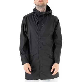 Płaszcze damskie - Kurtka Rains Long Jacket 12020-01 - czarna - grafika 1