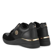 Sneakersy damskie - Sneakersy MEXX MI001009043W-02 Czarny - miniaturka - grafika 1