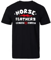 Koszulki męskie - t-shirt HORSEFEATHERS IGNITE T-SHIRT Black - miniaturka - grafika 1