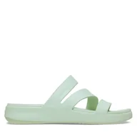 Klapki i japonki damskie - Klapki Crocs Getaway Strappy 209587 Zielony - miniaturka - grafika 1