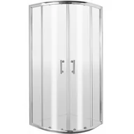 Kabiny prysznicowe - Deante Jasmin Plus Kabina prysznicowa półokrągła 90x90 cm chrom KTJ_051P - miniaturka - grafika 1