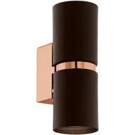 Lampy ścienne - Eglo Kinkiet LAMPA ścienna PASSA 95371 metalowa OPRAWA LED 6,6W tuba miedź brązowa - miniaturka - grafika 1