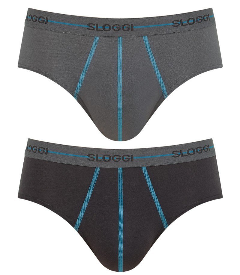 2 X Majtki Męskie Sloggi Men Start Midi C2P Box-XXL