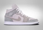 Koszykówka - Nike Air Jordan 1 Retro Mid Se Wmns Particle Grey - miniaturka - grafika 1