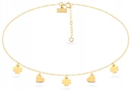 Bransoletki - ZŁOTA BRANSOLETKA CHOKER KONICZYNA NA NOGĘ 585 - miniaturka - grafika 1