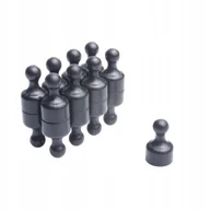 Magnesy - Magnes na lodówkę, biurowy 12x20 Czarny - miniaturka - grafika 1