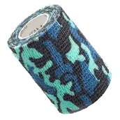 Apteczki i materiały opatrunkowe - Vitammy Autoband niebieskie moro 7,5cm x 450cm Elastyczny bandaż kohezyjny samoprzylepny - miniaturka - grafika 1