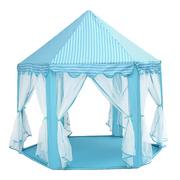 Namioty i tipi dla dzieci - Namiot Dla Dzieci Pałac Domek Zamek Do Domu Ogrodu Niebieski - miniaturka - grafika 1