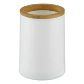 Kubki na szczoteczki do zębów - Kubek łazienkowy ESPINO biały z bambusem - miniaturka - grafika 1