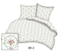 Pościel - Karo Pościel bawełniana 160x200 biała wianuszki wianki czerwone 89/2 bawełna Max - miniaturka - grafika 1