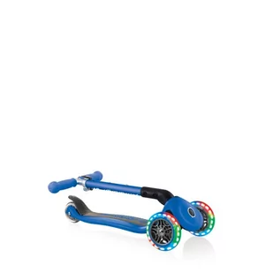 Hulajnoga 3-kołowa Globber Foldable Lights Navy Blue Jr (kolor Niebieski) - Hulajnogi - miniaturka - grafika 4