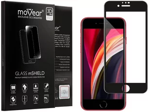 movear Szkło Hartowane 3D PRO na Apple iPhone SE 2020 na Cały Ekran, 9H GLASS mSHIELD Czarny - Szkła hartowane na telefon - miniaturka - grafika 1