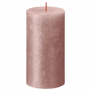 Świece pieńkowe Shimmer, 4 szt., 130x68 mm, różowe Lumarko! - Aromaterapia - miniaturka - grafika 3