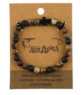 Bransolety męskie - Bransoletka męska z naturalnych kamieni - miniaturka - grafika 1