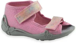 Kapcie dla dziewczynki do żłobka do przedszkola Befado 342P057 Papi - Buty dla dziewczynek - miniaturka - grafika 1