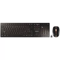 Zestawy myszka + klawiatura - Klawiatura i mysz Cherry DW 9100 SLIM  CZ+SK (JD-9100CS-2) Czarna/Imitacja miedźi - miniaturka - grafika 1