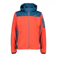 Kurtki męskie - CMP Męska kurtka softshell Giacca Melange 39a5027m, Fire-Deep Lake, 50 - miniaturka - grafika 1