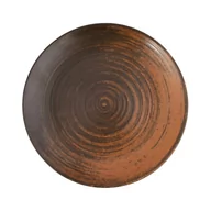 Talerze - Porland TALERZ PŁYTKI LYKKE BROWN 25 cm PORCELANA BRĄZ - miniaturka - grafika 1