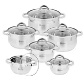 Zestawy garnków i patelni - Zestaw garnków 1L, 1,5L, 2L, 2,5L, 4L, 5L - miniaturka - grafika 1