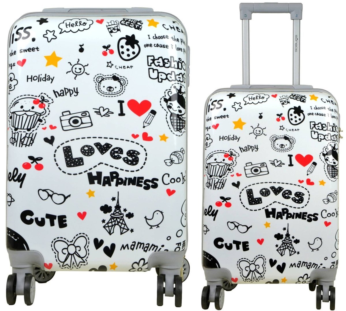 Mała walizka twarda kabinowa firmy SunBag model Love