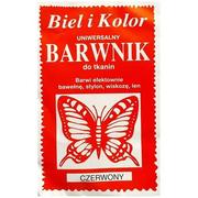 Farby i media malarskie - czakos Barwnik do tkanin "Motyl", czerwony, Biel i Kolor, 10 g CZ-BT-007 - miniaturka - grafika 1