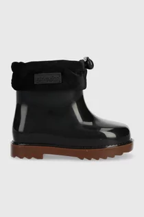 Buty dla dziewczynek - Melissa kalosze dziecięce Rain Boot III BB kolor czarny - grafika 1