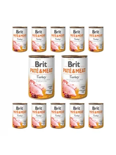 Brit PATE & MEAT TURKEY 400g - Mokra karma dla psów - miniaturka - grafika 3