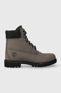Botki męskie - Timberland trapery zamszowe 6in Premium Boot męskie kolor szary TB0A62BH0331 - grafika 1