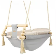 Leżaczki i huśtawki - Leżaczek Bujak Bujaczek Hamak Hamaczek Huśtawka Kołyska Z Kołderką Leżaczek Bujak Bujaczek Hamak Hamaczek Huśtawka Kołyska Z Kołderką (Kolor: Srebrn.. - miniaturka - grafika 1