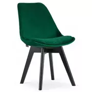 Krzesła - Zestaw zielonych krzeseł welurowych 4szt Erden 4S - miniaturka - grafika 1