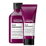 Zestawy kosmetyków damskich - Loreal Curl Expression, zestaw intensywnie nawilżający do loków i fal, 300ml+200ml - miniaturka - grafika 1