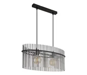 Lampy sufitowe - Globo 15698H3 - Żyrandol na lince GORLEY 2xE27/60W/230V czarny - miniaturka - grafika 1