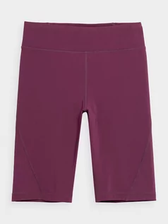 Legginsy - 4F, Legginsy kolarki treningowe damskie, 4FSS23TFSHF139-60S, Burgund, rozmiar S - grafika 1