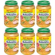 Dania dla dzieci - BoboVita Warzywa ze schabem i kluseczkami po 9 miesiącu Zestaw 6 x 190 g - miniaturka - grafika 1