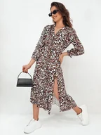 Sukienki - Sukienka midi DIZI wielokolorowa Dstreet EY2391 - miniaturka - grafika 1