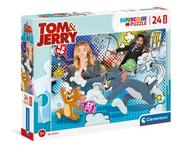 Puzzle - Clementoni Puzzle 24 Maxi Super Kolor Tom&Jerry - - miniaturka - grafika 1