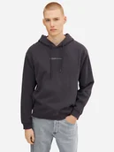 Bluzy męskie - Bluza z kapturem męska Tom Tailor 1033580 2XL Ciemnoszara (4065869018524). Bluzy z kapturem męskie - miniaturka - grafika 1