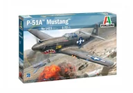 Modele do sklejania - Model plastikowy P-51A Mustang 1/72 Italeri - miniaturka - grafika 1